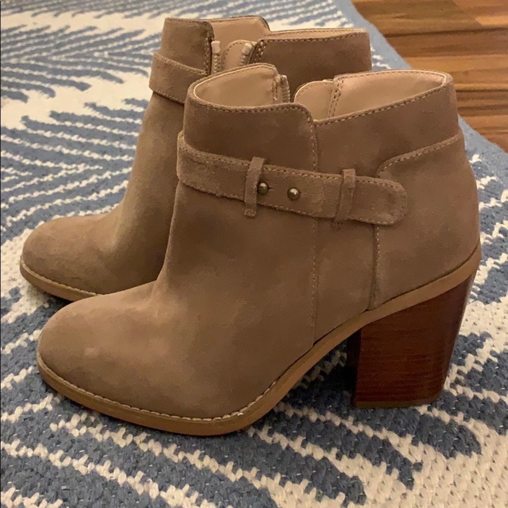 Tan booties